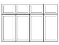 4-Wide Clad Frame over 4-Wide