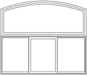 Arch head over 3 panel