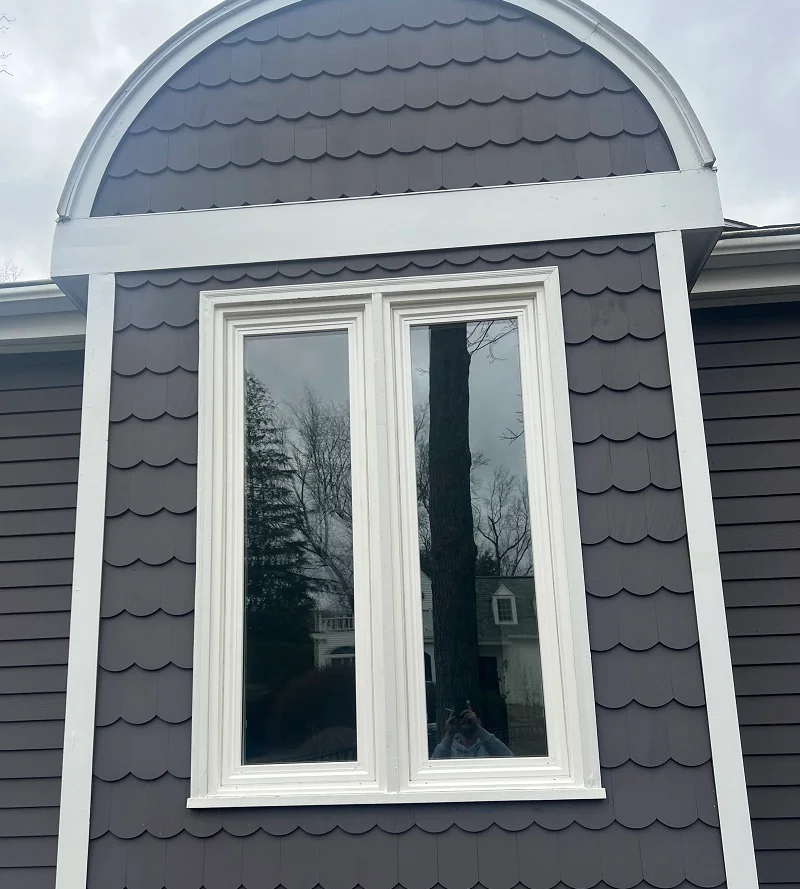 Tall Pella 250 vinyl casement windows installed by Window Solutions Plus in Norwalk, CT