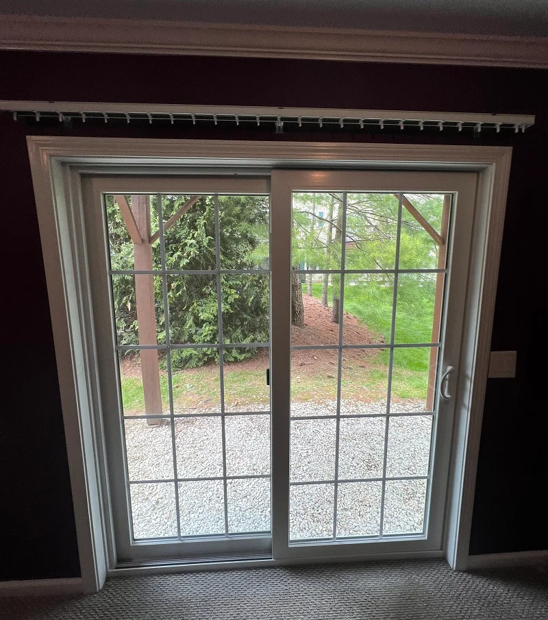 Harvey vinyl patio door installed by Danbury's top window installation company