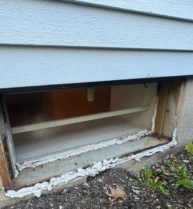 Basement window in Wilton CT can not open