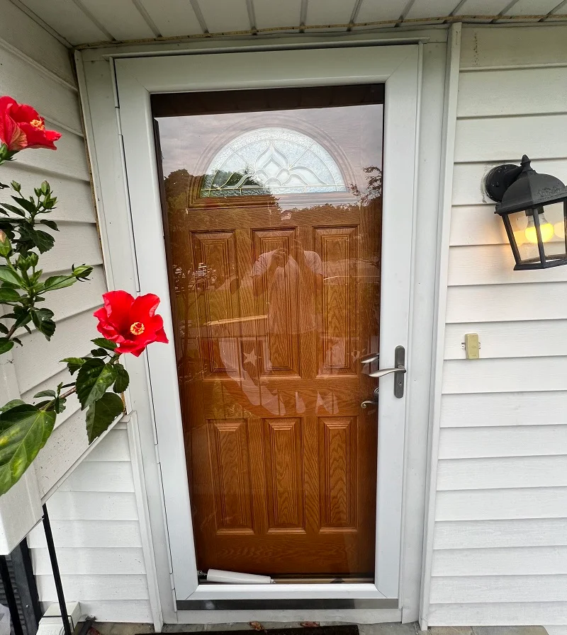 Wooden Entry door drafty and inefficient