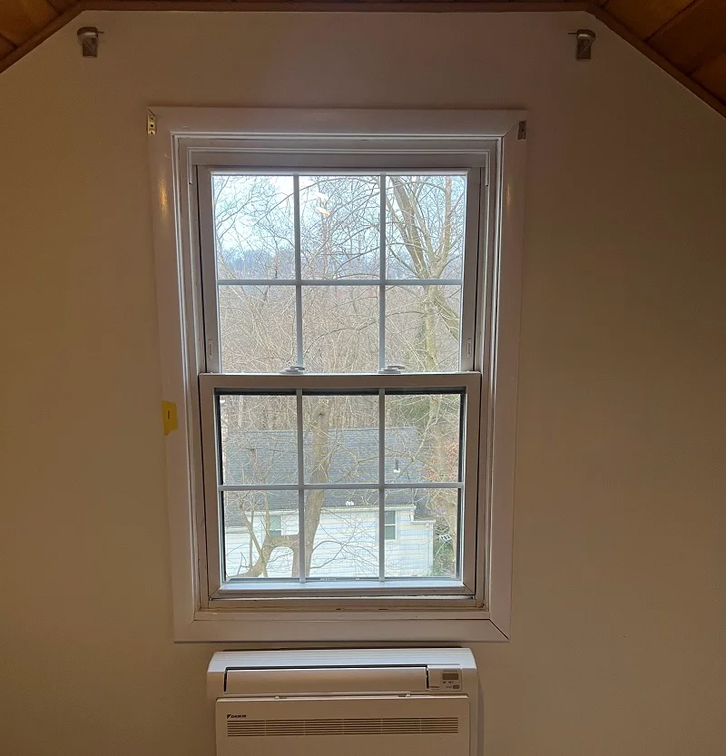 These double hung windows don't even close