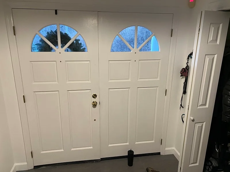 Interior view of double door in Weston, CT