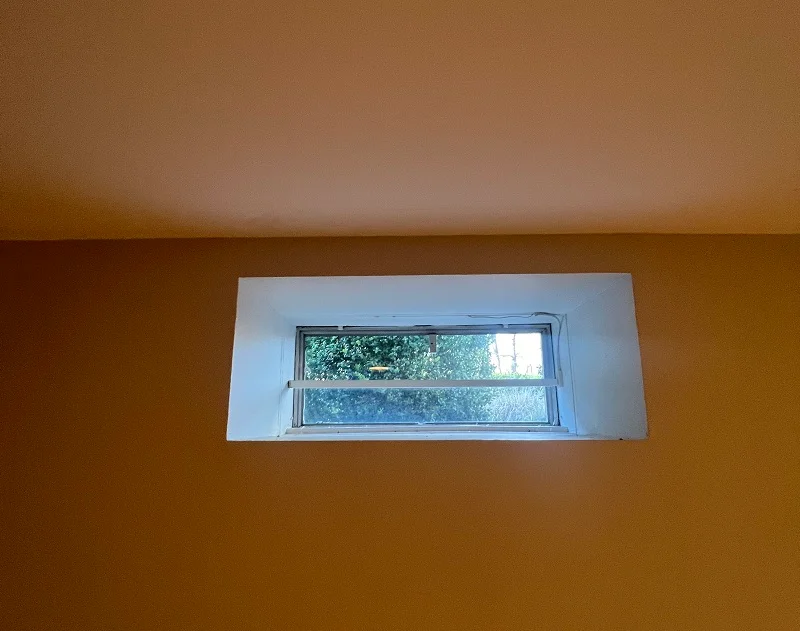 This basement window doesn't even open