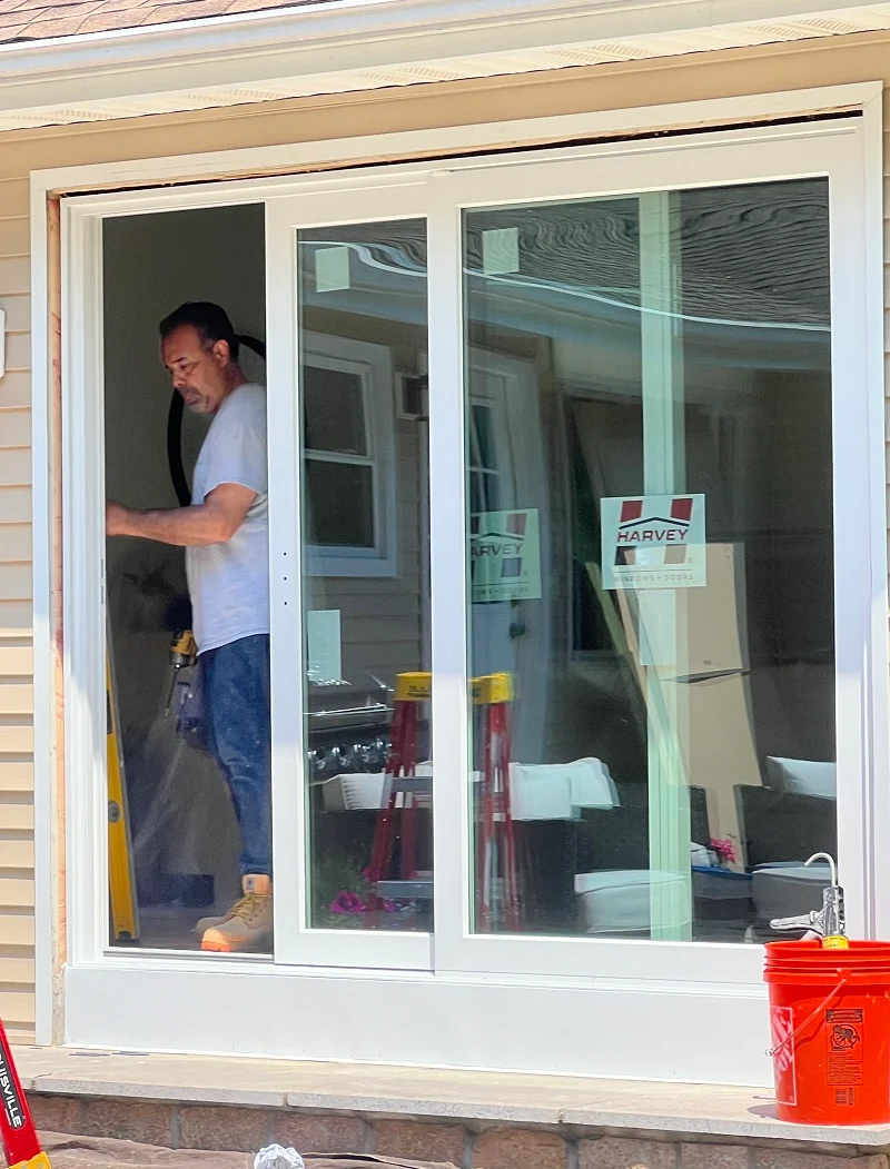 Installing new gliding patio doors in Norwalk, CT