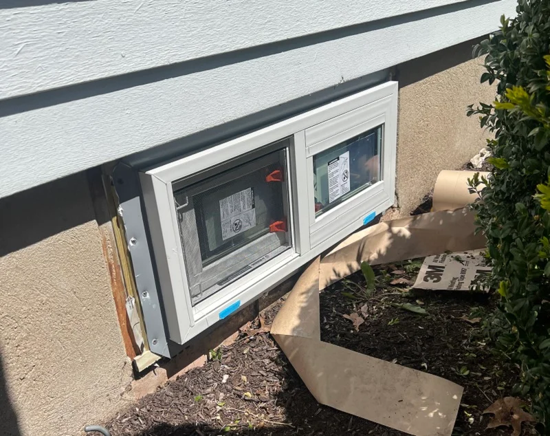 Wilton window installation with security bar