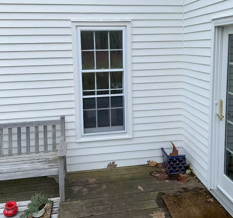 Reframing a window to a door in Ridgefield,CT