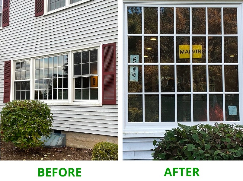 Marvin Elevate Replacement Double Hung and Picture Windows in Stamford, Fairfield County CT
