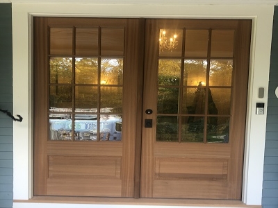 Simpson Mahogany Front Door And Custom Interior Door Installation