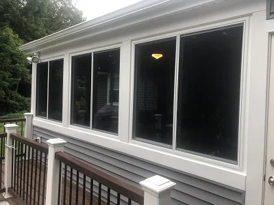 Harvey vinyl sliding replacement windows upgrade your porch 50 Erdmann Ln Wilton CT 06897