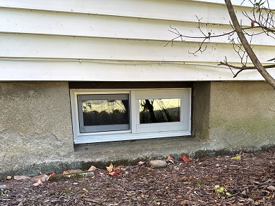 Andersen 100 Series Basement Window Installation In Greenwich, CT